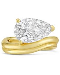 Diana M. Jewels - Diana M. 18K 10.00 Ct. Tw. Lab-Grown Diamond Solitaire Ring - Lyst