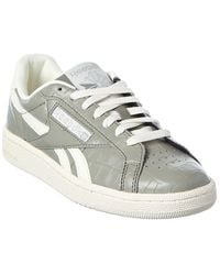 Reebok - Club C Grounds Uk Croc-Embossed Leather Sneaker - Lyst