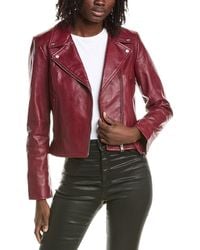 Lamarque - Leather Biker Jacket - Lyst