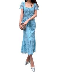 BRC By BURRYCO - Short Sleeve Midi Dress - Lyst