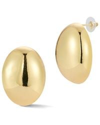 Glaze Jewelry - Plated Chunky Oval Dome Stud Earrings - Lyst