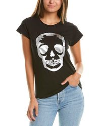 Zadig & Voltaire Skinny Foil Skull T-shirt - Black