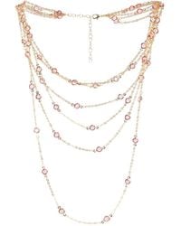 Saachi - Crystal Layer Necklace - Lyst