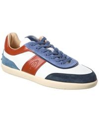Tod's - Leather & Suede Sneaker - Lyst