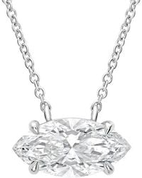 Diana M. Jewels - 14K 3.00 Ct. Tw. Lab-Grown Diamond Solitaire Pendant - Lyst