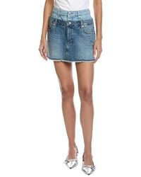Jonathan Simkhai - Salix Denim Mini Skirt - Lyst