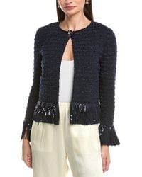 Oscar de la Renta - Tweed Fringe Wool-Blend Jacket - Lyst