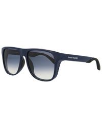 Alexander McQueen Unisex Am0292sa 56mm Sunglasses - Blue