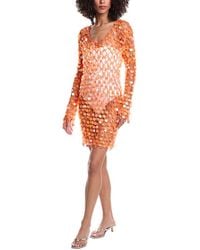 MILLY - Sequin Crochet Mini Dress - Lyst