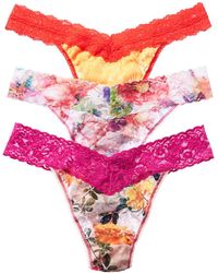 Hanky Panky 3pk Colorplay Original Thong - Pink