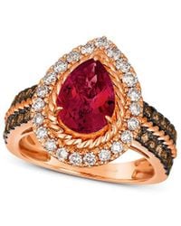 Le Vian - Pomegranate Garnet 14K Rose 3.74 Ct. Tw. Diamond & Garnet Ring - Lyst