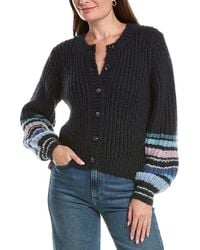 Michael Stars - Lumi Striped Crew Cardigan - Lyst