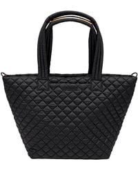 MZ Wallace - Large Metro Nylon & Leather Tote Deluxe - Lyst