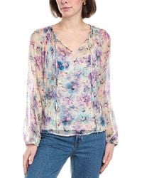 Johnny Was - Petite Glinda Silk Peasant Blouse - Lyst