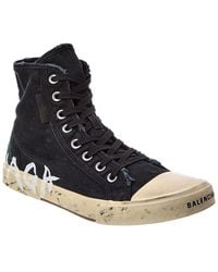 Balenciaga - Paris Canvas High-Top Sneaker - Lyst