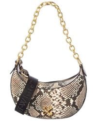 Off-White c/o Virgil Abloh - Hemisphere Snake-Embossed Leather Hobo Bag - Lyst