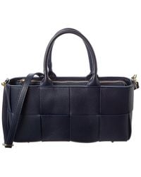 Isabella Rossetti - Samantha Hand-Woven Leather Shoulder Bag - Lyst