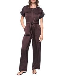 DKNY - Roll Tab Contrast Jumpsuit - Lyst
