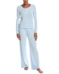 Honeydew Intimates - 2Pc Blissful Long Henley Set - Lyst