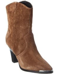 Veronica Beard - Cody Suede Bootie - Lyst