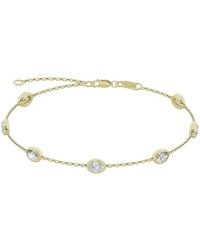 Lab Grown Diamonds - 14K 1.50 Ct. Tw. Lab-Grown Diamond Station Bracelet - Lyst