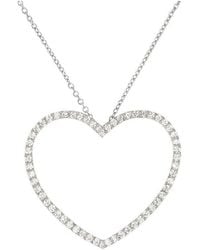 Prince Diamond & Jewelry - 14K 0.96 Ct. Tw. Lab-Grown Diamond Lab-Grown Heart Pendant - Lyst