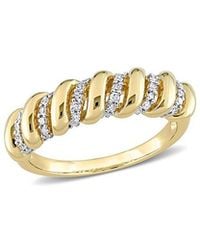 Rina Limor - 14k 0.21 Ct. Tw. Diamond Half-eternity Ring - Lyst