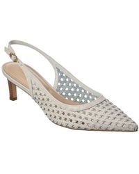 Dune - Divided Leather Slingback Pump - Lyst