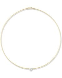 Reiss - 14K 0.08 Ct. Tw. Diamond Wire Necklace - Lyst