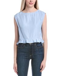 WeWoreWhat - Boat Neck Ruffle Top - Lyst