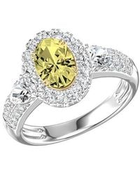 Lab Grown Diamonds - 14K 2.50 Ct. Tw. Lab-Grown Diamond Halo Engagement Ring - Lyst