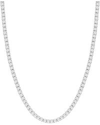Forever Creations Signature - Forever Creations 14K 8.00 Ct. Tw. Lab Grown Diamond Tennis Necklace - Lyst
