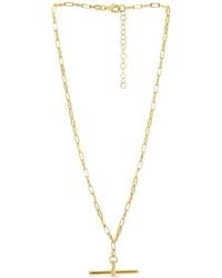 Italian Silver - Piazza Di Spagna 14K Over Toggle Necklace - Lyst