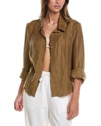 Anemos - Linen-Blend Phillips Button-Down Shirt - Lyst