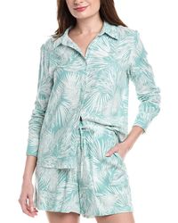 Nicole Miller - Linen-Blend Big Shirt - Lyst