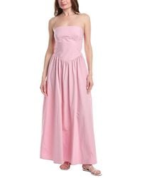 Susana Monaco - Poplin Drop-Waist Tube Maxi Dress - Lyst