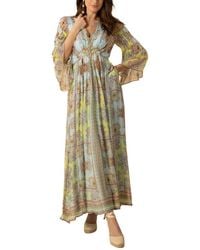 Hale Bob - Silk-Blend Mara Maxi Dress - Lyst