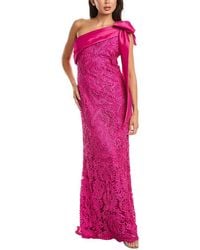 Tadashi Shoji - Lorne Embroidered Bow Shoulder Gown - Lyst