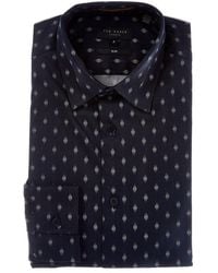 Ted Baker - Pen Dot Slim Fit Shirt - Lyst
