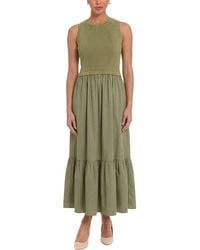 London Times - Midi Dress - Lyst