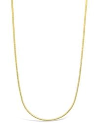 Sterling Forever - 14K Plated Adjustable Snake Chain Necklace - Lyst