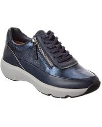 Clarks - Tivoli Zip Leather Sneaker - Lyst
