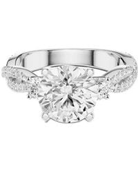Amairah - 14K 2.85 Ct. Tw. Lab-Grown Diamond 3 Stone Ring - Lyst