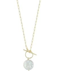 Sphera Milano - 14K Over 20.5Mm Pearl Necklace - Lyst