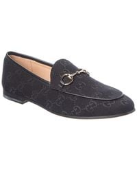 Gucci - Jordaan Horsebit Gg Supreme Canvas Loafer - Lyst