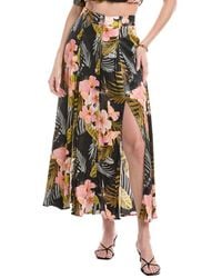 FAVORITE DAUGHTER - The Anywhere With You Silk-Blend Skirt - Lyst