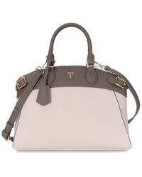 Tiffany & Fred Paris - Grained Leather Top-Handle Satchel - Lyst