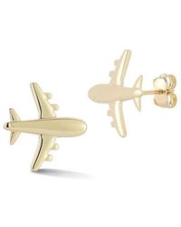 Ember Fine Jewelry - 14K Airplane Stud Earrings - Lyst