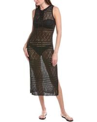 Salty Lemon - Laced Up Front Maxi Dress - Lyst
