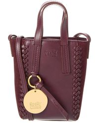 See By Chloé - Tilda Mini Leather & Suede Tote - Lyst